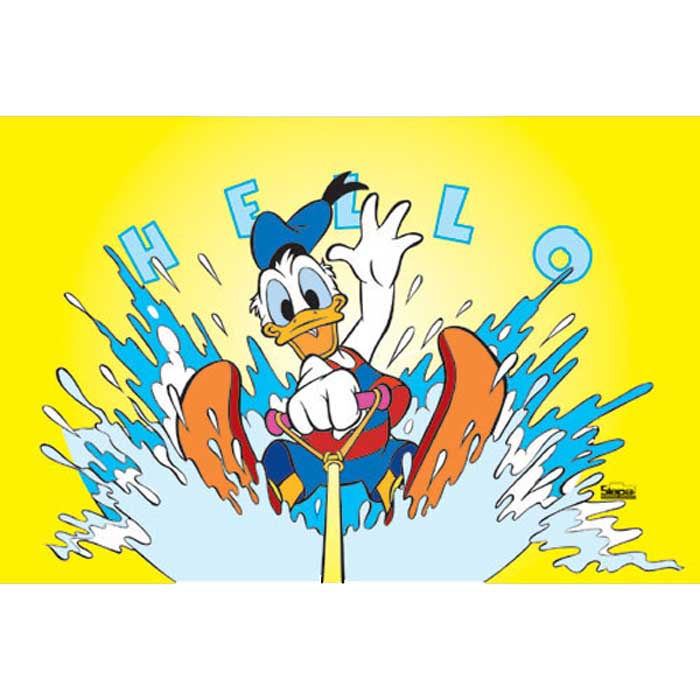 , Solbeskytter til bakruten med Donald Duck