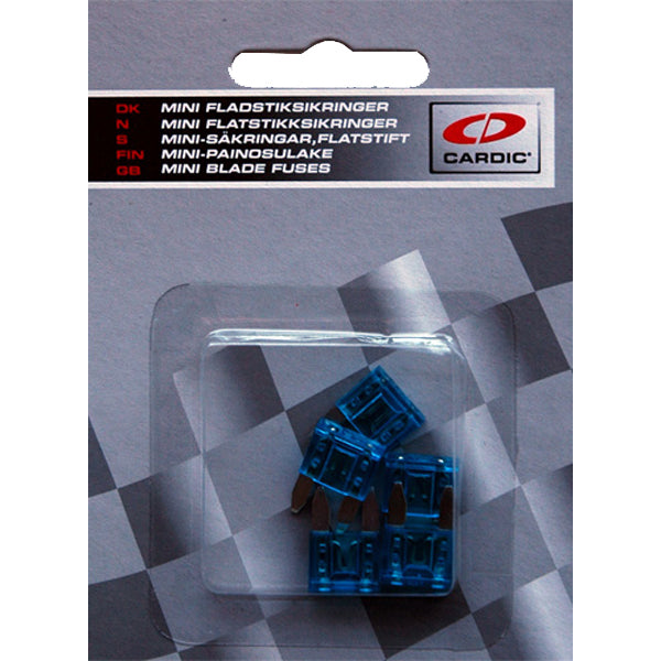 Front, minisikringer 15 Amp ( 5 Stk. Pk. )