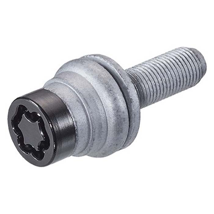 McGard, låsebolt m12x1.25 Flad Sort