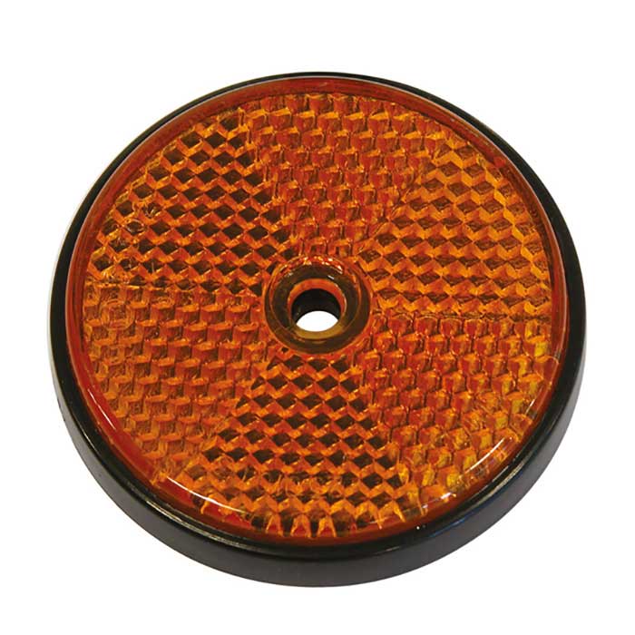 Carpoint, Refleks rund gul diameter 68mm 2 stk