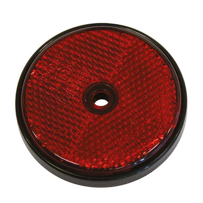 Carpoint, refleks rund rød diameter 68mm 2 stk