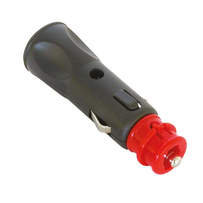 Carpoint, Hanstikk DIN størrelse 6–24 volt, maks. 8 ampere.