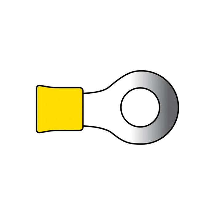 Carpoint, Kabelsko gul ring 5,3mm 2,5-6mm2 10 Stk