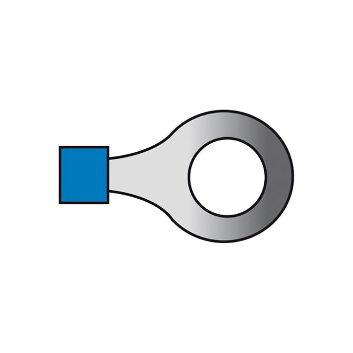 Carpoint, blå ringkabelsko 6,4 mm², 1,5–2,5 mm², 10 stk.