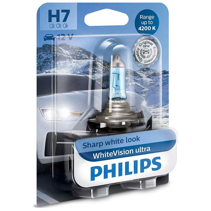 Philips WhiteVision Ultra H7 55 W 12 V – 1 stk.