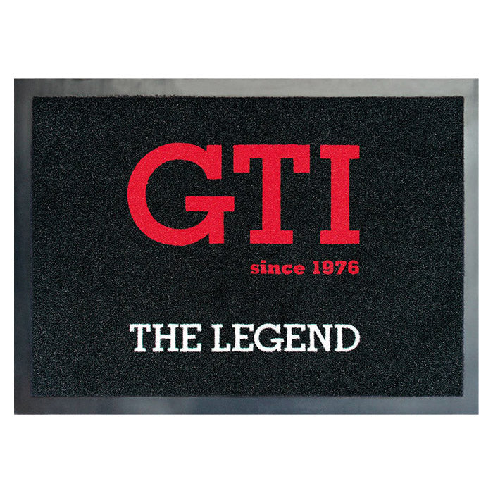 VW Collection, VW GTI-dørmatte «The Legend» sort