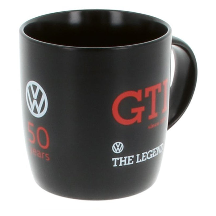 VW Collection, VW GTI kaffekopp 50-års ''The Legend'' Sort, 370 ml