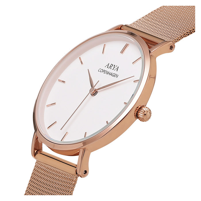 Arya, Copenhagen Ethereal - Rose Gold Mesh Dameur