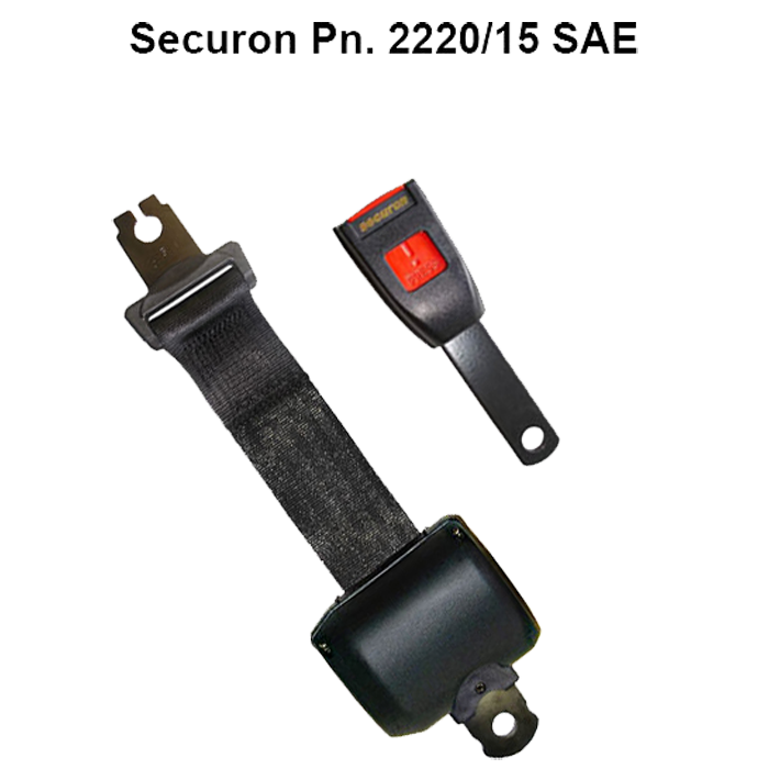 Securon, 2-punkts rullesele 112 cm + 15 cm arm
