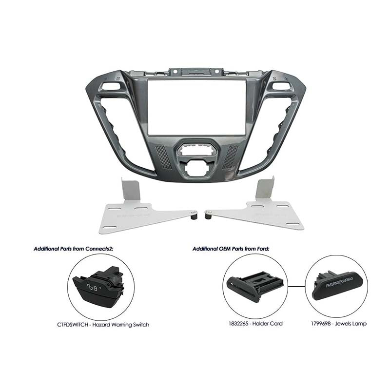 Connects2, CT23FD40 2-DIN-sett for Transit Cus