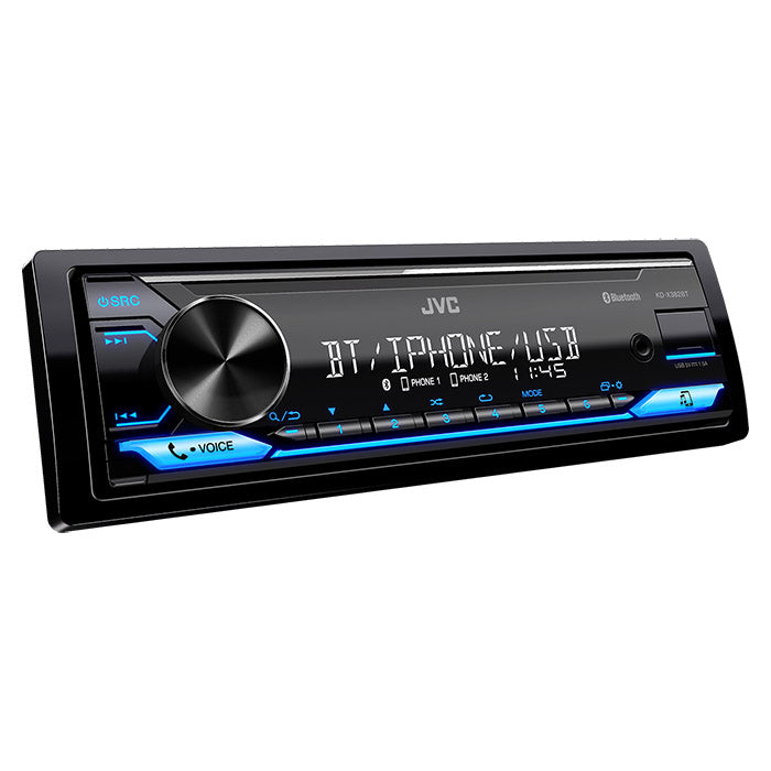 JVC KD-X382BT bilradio med RDS-tuner og Bluetooth, 100 mm