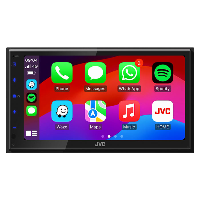 JVC, KW-M593BT 2-DIN-radio med CarPlay og Android Auto