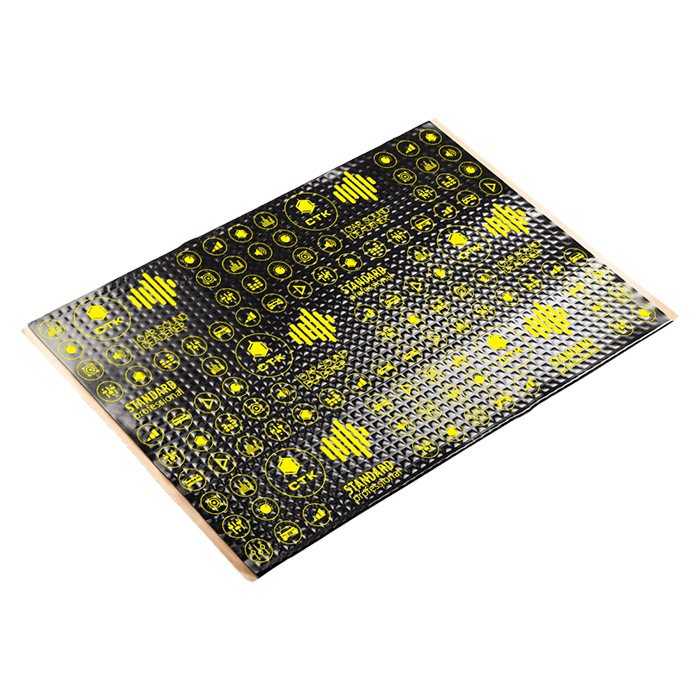 CTK, selvklebende lyddempende resonansdemping 2 mm, asfalt