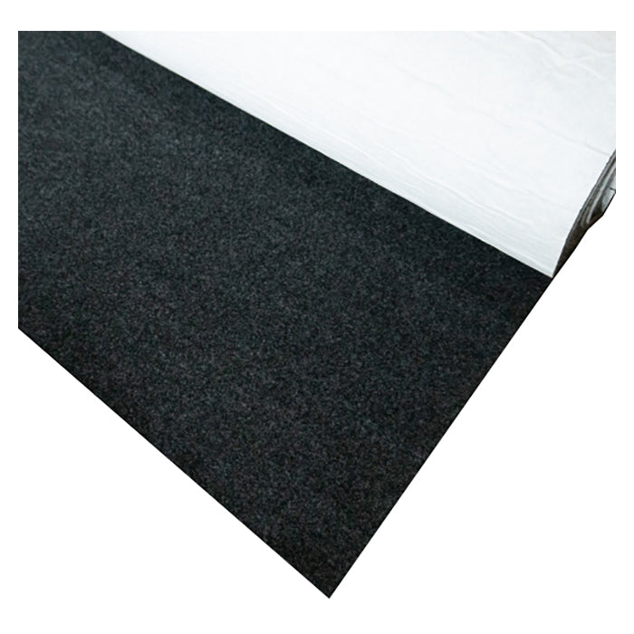 CTK selvklebende lyddempende filt (svart) 1 x 10 meter