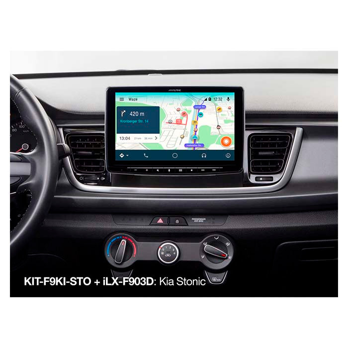 Alpine, 9" monteringssett — passer til KIA Stonic 2017-