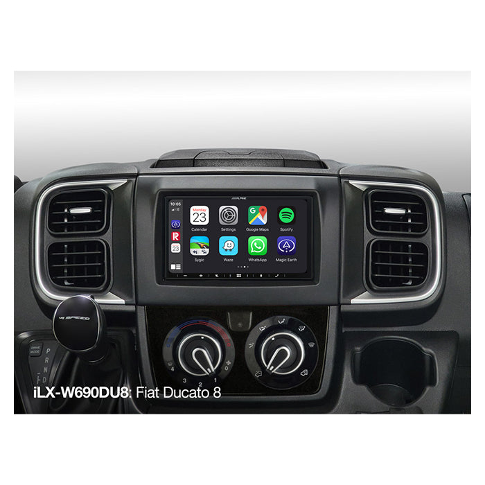 Alpine, ILX-W690DU-pakke til Fiat Ducato 8