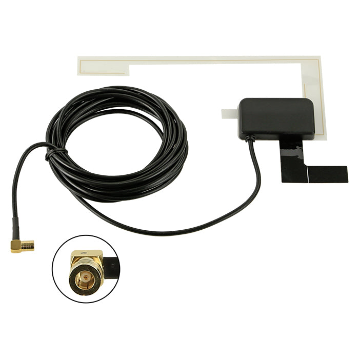 ACV, antenne på glass DAB+ Smb(f) 12V fantomstrøm