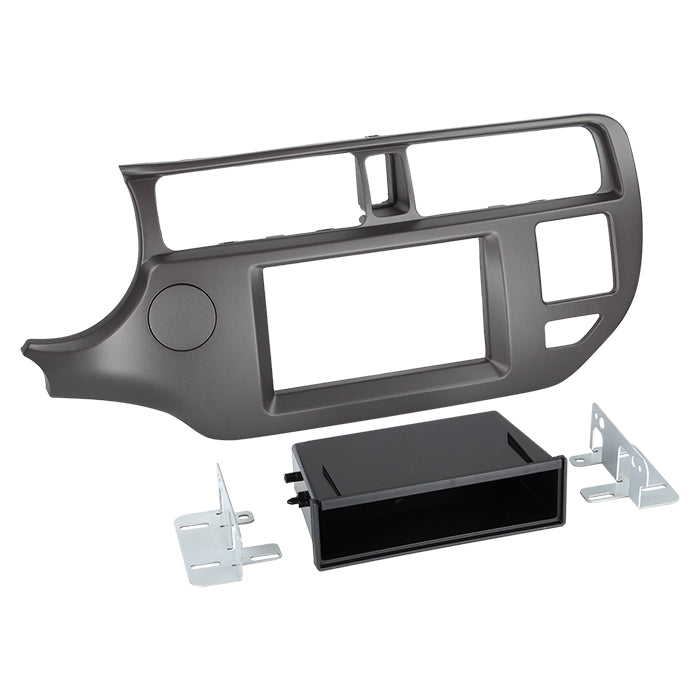 ACV, 2-DIN radioramme M/lomme -- Antrasitt — Passer til KIA Rio 09/ 2011-