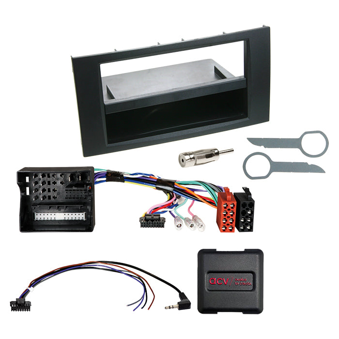 ACV, 2-DIN-kit med lomme Ford- rattbetjening/can bus/antenne