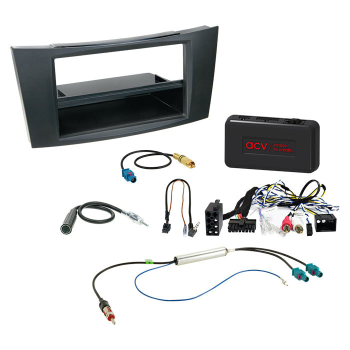 ACV, komplett 2-DIN kit M. ramme Mercedes Cls/e-class /amp