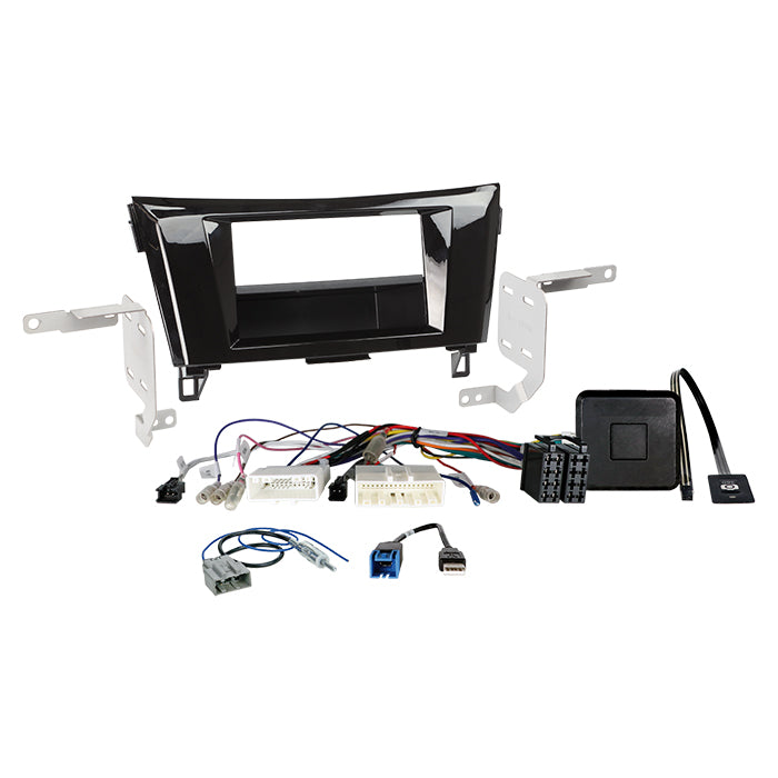 ACV, 2-DIN sett M/lomme Qashqai/x-trail rattbetjening 360° kam.
