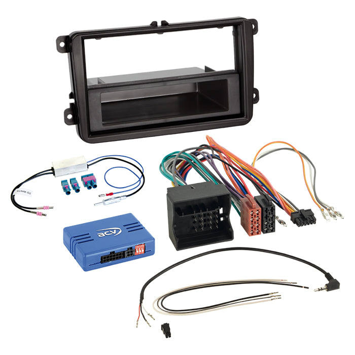 ACV, komplett 2-ISO-kit M. Rum til Seat/Skoda/VW DIN