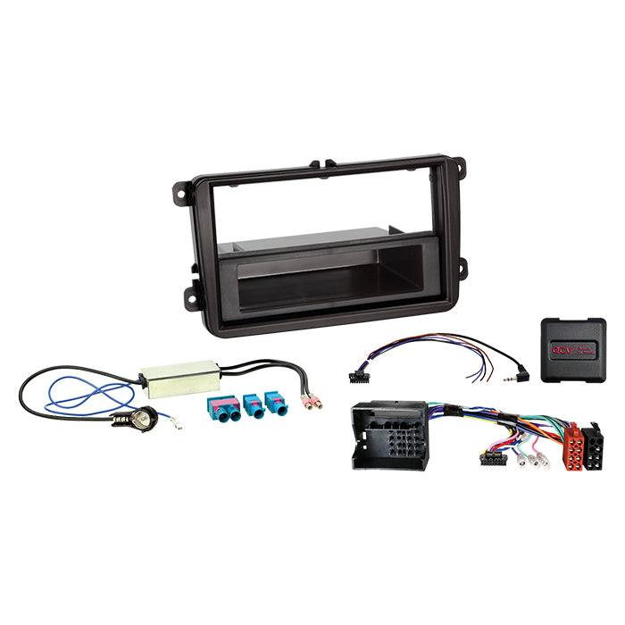 ACV, 2-ISO Kit M/lomme Seat/skoda/vw rattbetj./antenne ISO