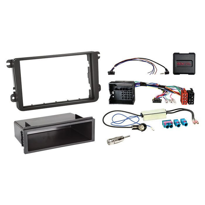 ACV, komplett 2-DIN-kit M. ramme Seat/skoda/vw