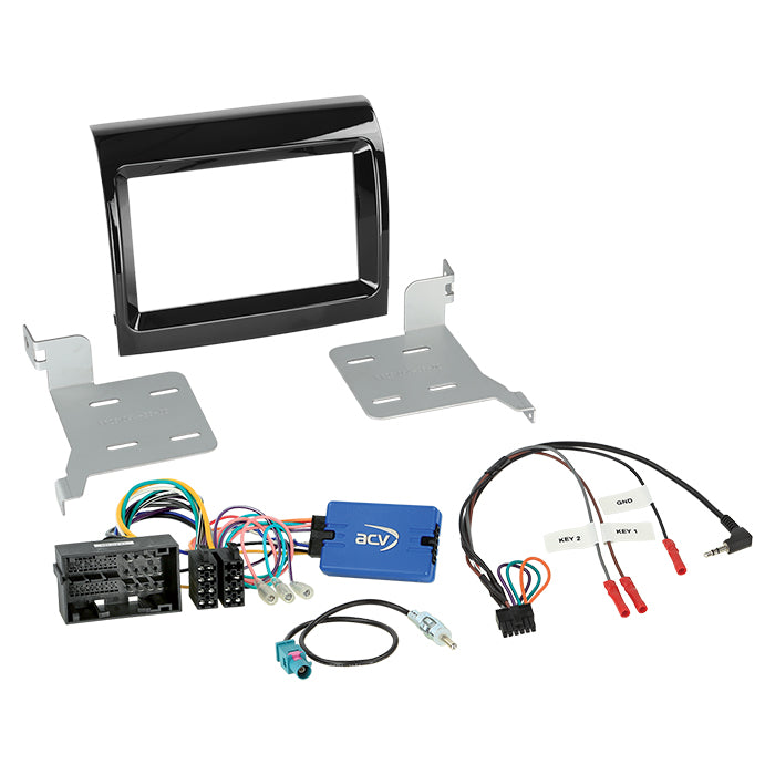 ACV, 2-DIN sett Citroen/fiat/opel/peugeot rattbetj./antenne