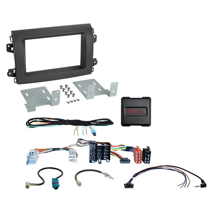 ACV, komplett 2-DIN kit Citroen/fiat/opel ISO/mini ISO