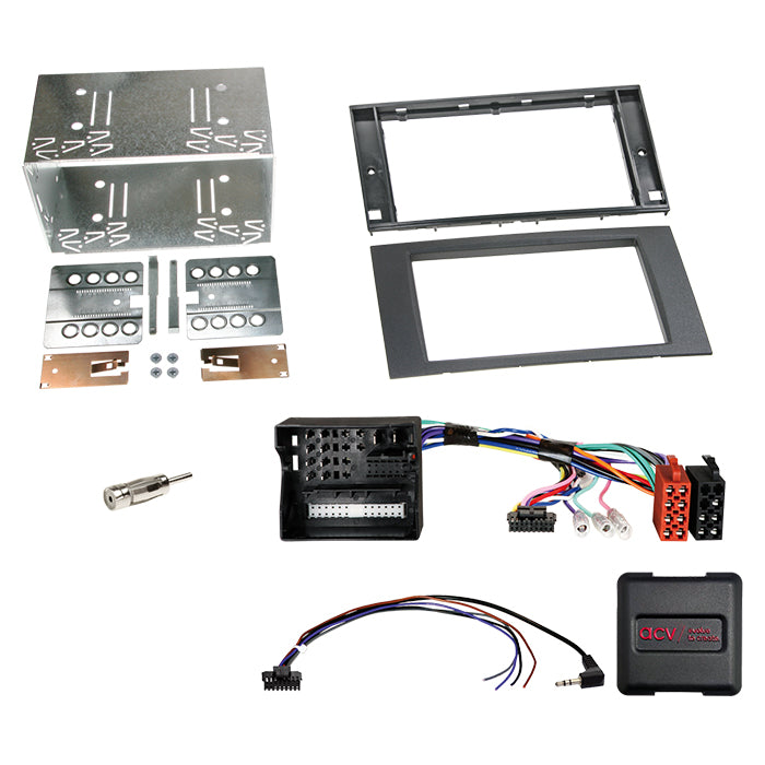 ACV, 2-DIN sett Ford sort rattbetj./can bus/antenne Din