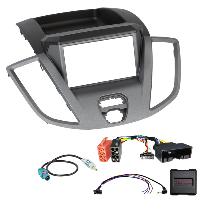 ACV, komplett 2-DIN sett M. rom — passer til Ford Transit V363 2014-2019