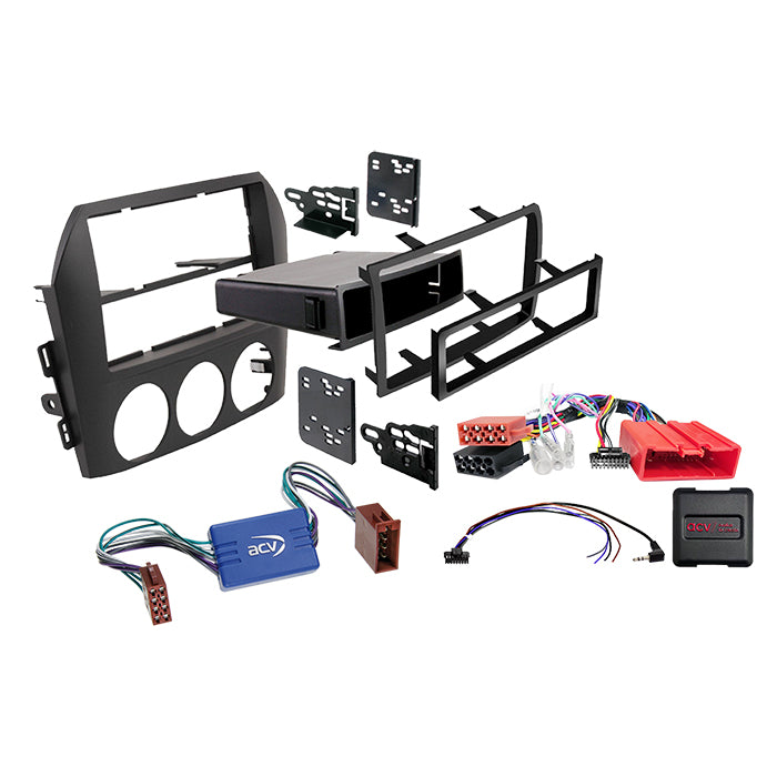 ACV, 2-DIN Kit M/lomme Rattkontroll — Passer til Mazda miata / Mx-5 2005-2009
