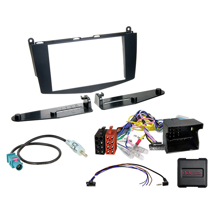 ACV, komplett 2-DIN-kit — passer til Mercedes C-Class 2007-2011