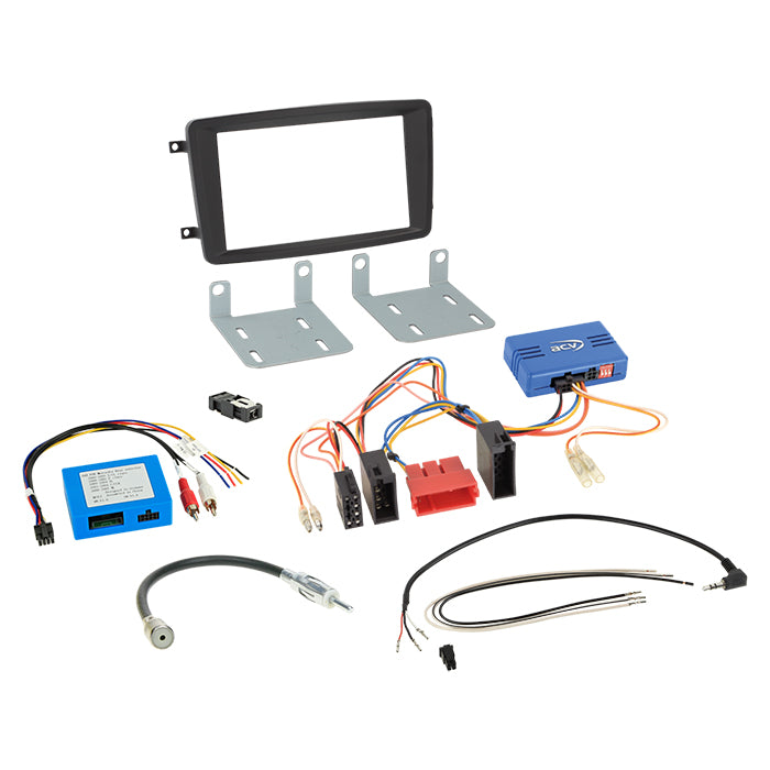 ACV, Komplett 2-DIN-kit C-klasse/CLK-klasse /amp D2B
