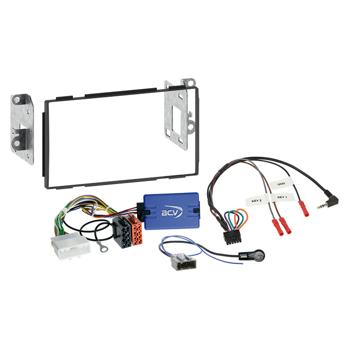 ACV, 2-DIN Kit 10/2014 Rattbetjening — Passer til Nissan Kashkai (J10) 02/ 2007-