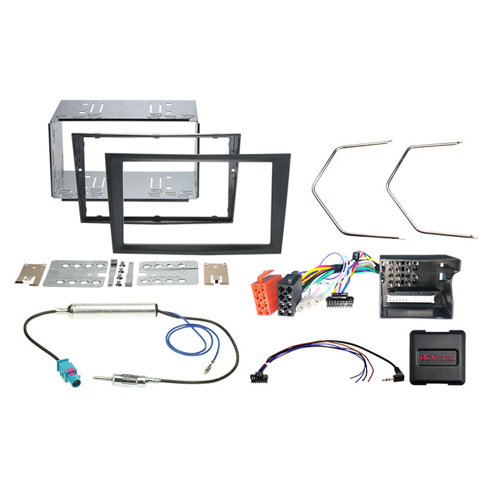 ACV, 2-DIN-kit Opel trekullsgummi touch rattbetjening