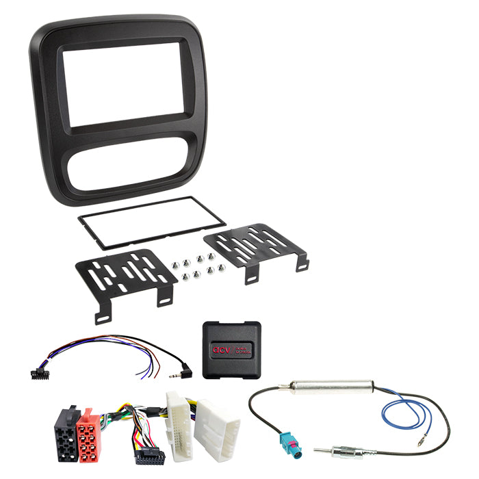 ACV, 2-DIN Kit Fiat/nissan/opel/renault U/klima Rattbetjening