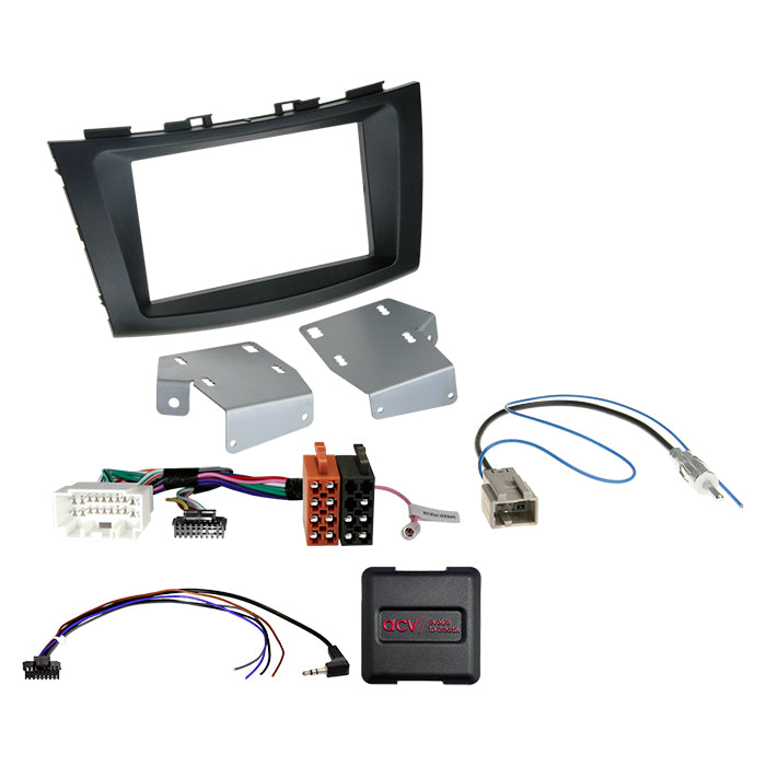 ACV, 2-DIN kit 04/2017 Rattbetjening — Passer til Suzuki Swift (FZ / NZ) 09/2010-