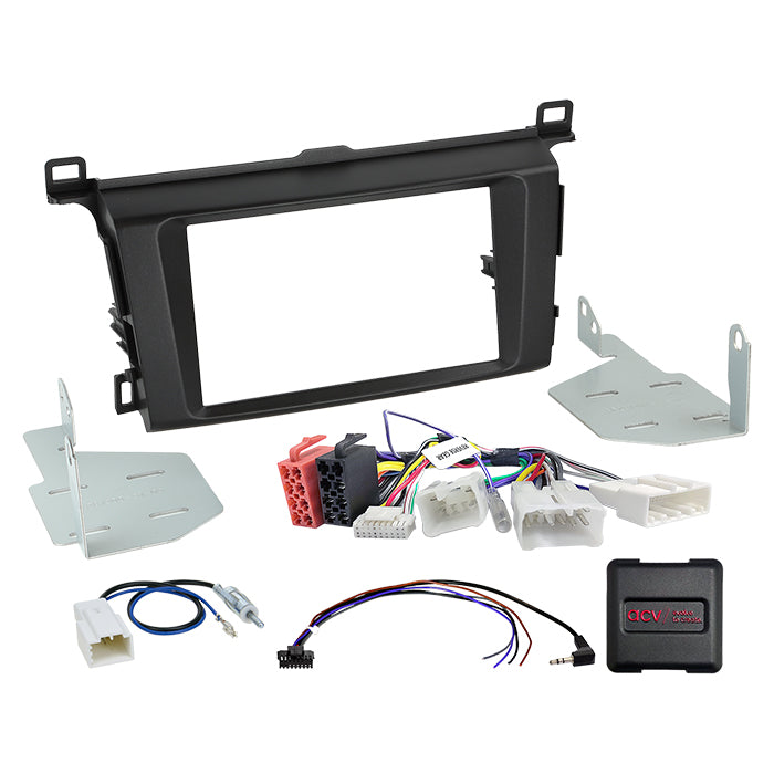 ACV, 2-DIN sett 12/2018 rattbetjening — Passer til Toyota rav4(sa3 / Sa4) 04/ 2013-