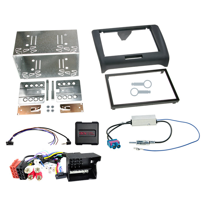 ACV, 2-DIN sett 04/2014 Rattbetjening — Passer til Audi TT (8J) 09/ 2006-