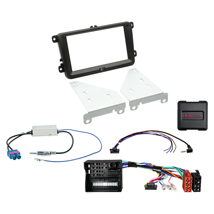 ACV, 2-DIN Kit Alhambra/Amarok/Beetle/Caddy/T6 Rattbetjening