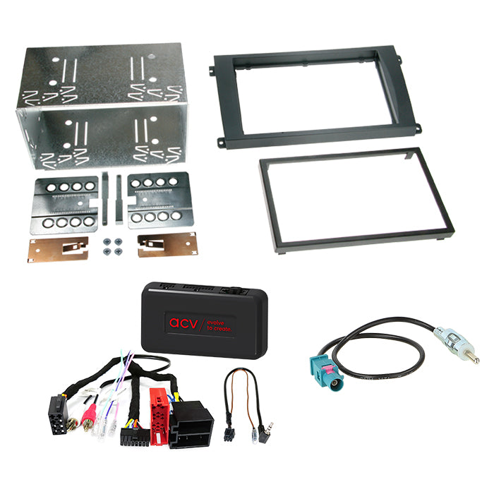 ACV, 2-DIN-kit rattbetjening — Passer til Porsche Cayenne (9pa / 955) 2002-2006