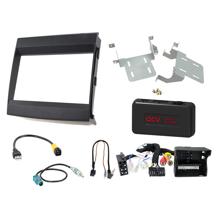 ACV, komplett 2-DIN kit /amp sort — Passer til Porsche Cayenne 2011-2016