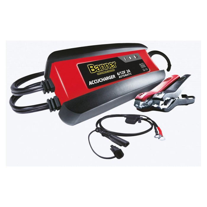 Ampire, Banner batterilader 2A/6–12V helautomatisk