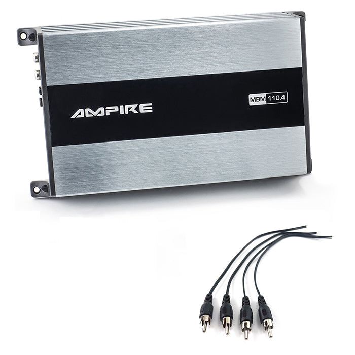 Ampire, 4-kanals forsterker, 110 watt per kanal, klasse D