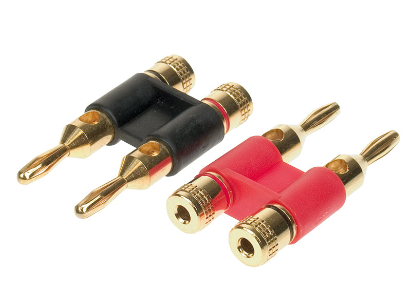 ACV, bananstikk dobbelt, 2 stk. Kabel maks. 10 mm²