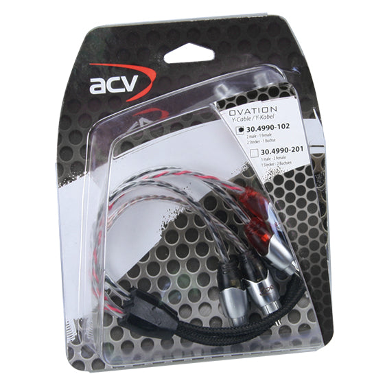 ACV, Y-phono-kabel 2 hunnkontakter → 4 hannkontakter Exclusive