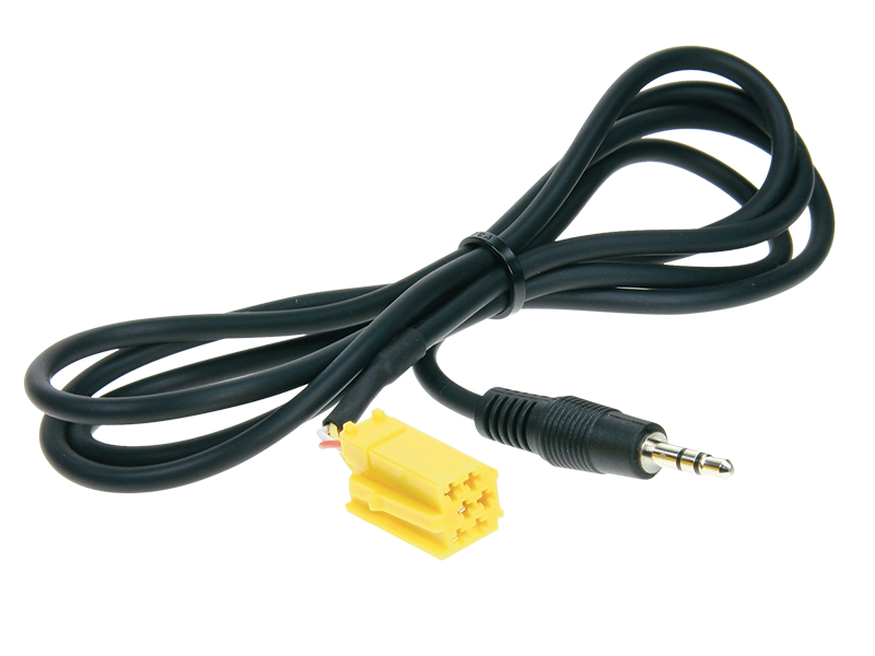 ACV, AUX-adapter mini-ISO → minijack 1,25 m.