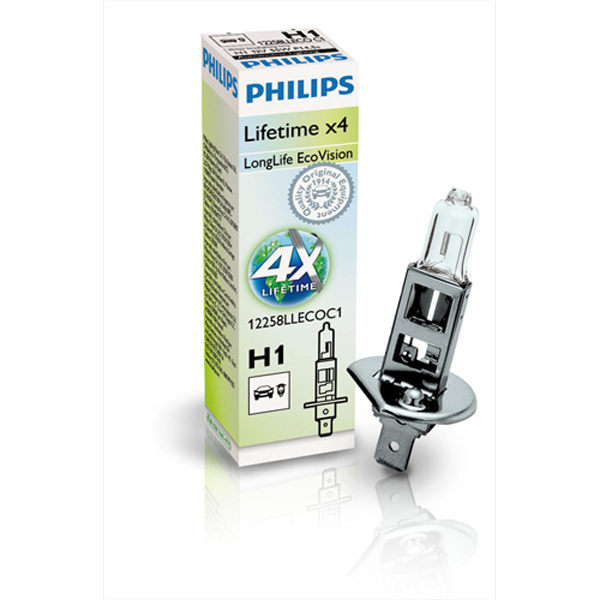 Philips, Longlife Ecovision H1 55 W 12 V – 1 stk.